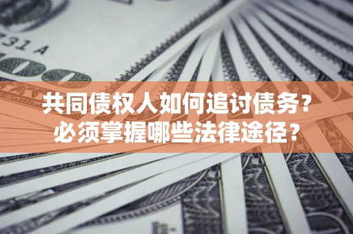 北京共同债权人如何追讨债务？必须掌握哪些法律途径？