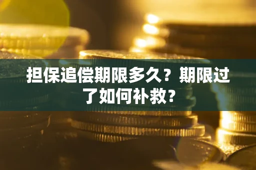 北京担保追偿期限多久？期限过了如何补救？